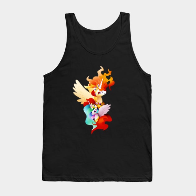 Princess Celestia and Nightmare Star Tank Top by Ilona's Store